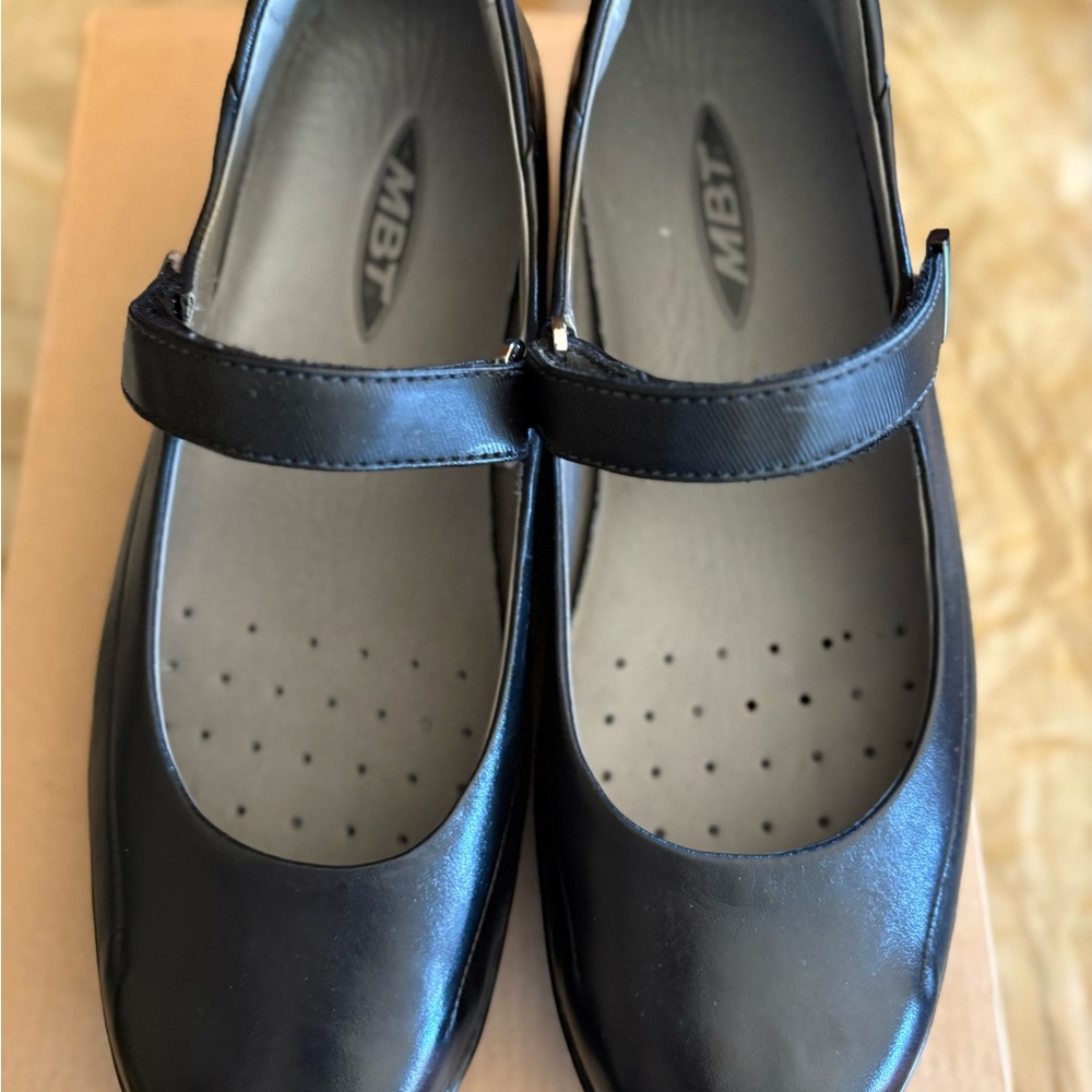 MBT Black Flats Ergonomic Loafers